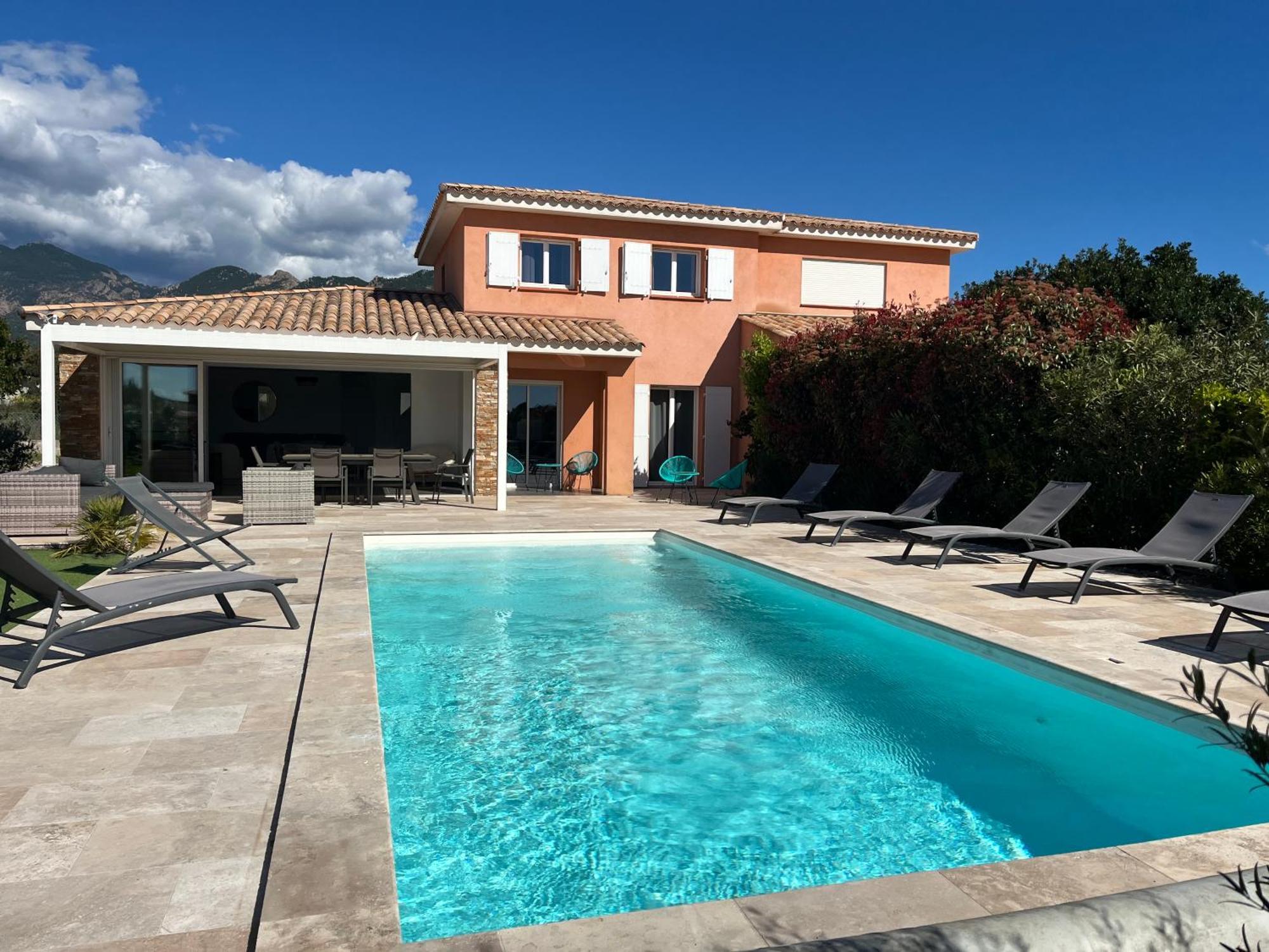 Villa Chez Geraldine Piscine Chauffee, Proche Plage Et Riviere Lecci Exteriör bild