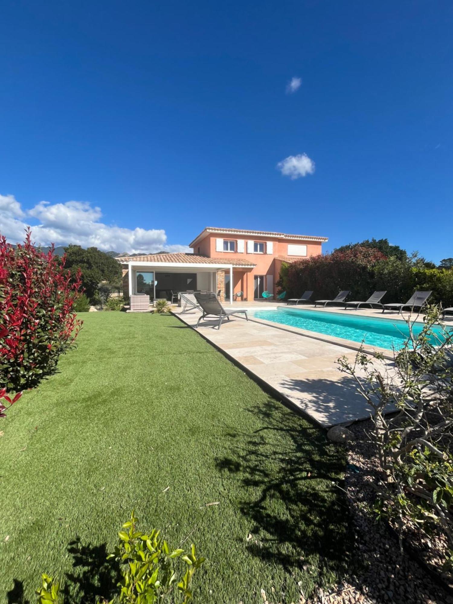 Villa Chez Geraldine Piscine Chauffee, Proche Plage Et Riviere Lecci Exteriör bild